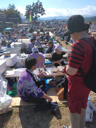 運び終わり一休み